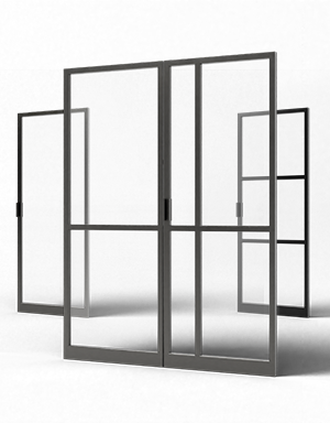 Staalo stalen enkele taatsdeur met 2 vakken gelijk met zijlicht links bij Toelevering Online