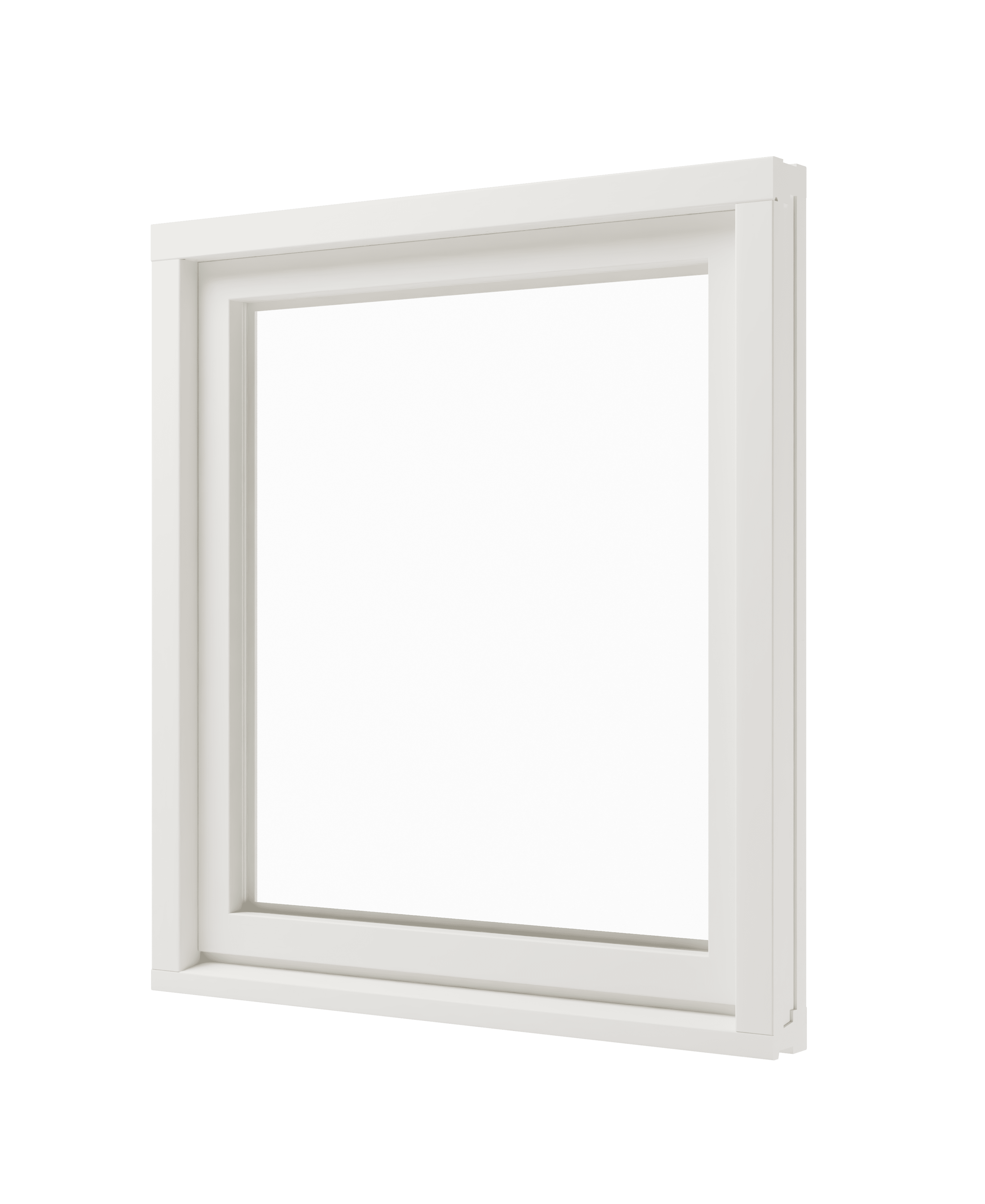 vast raam (binnenzijde) mahonie