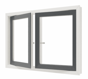 Draairaam | 2 vakken | kunststof